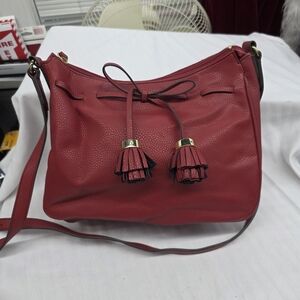 Liz Claiborne Red Leather Women's Bag